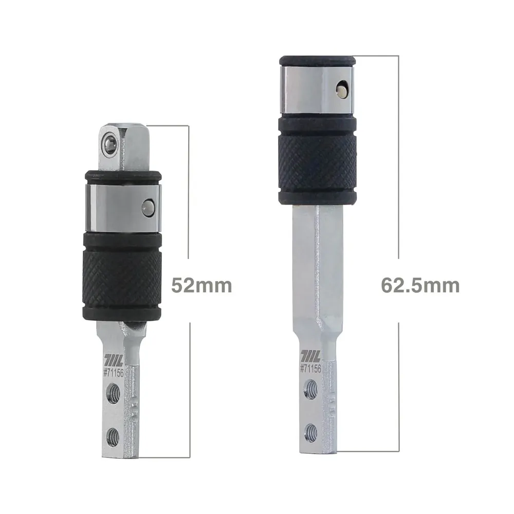 Flat End 1/4" Hex & Square Socket 2 in 1 Extension